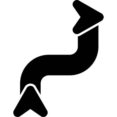 ok web simgesi, basit vektör illüstrasyonu