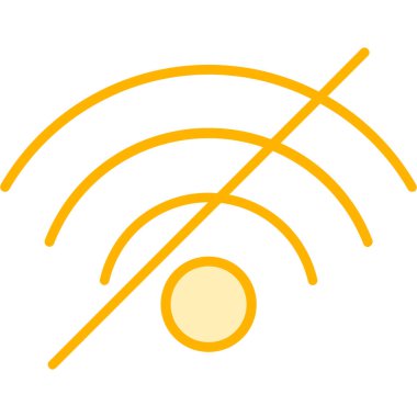 Wi-Fi simgesinin vektör illüstrasyonu.