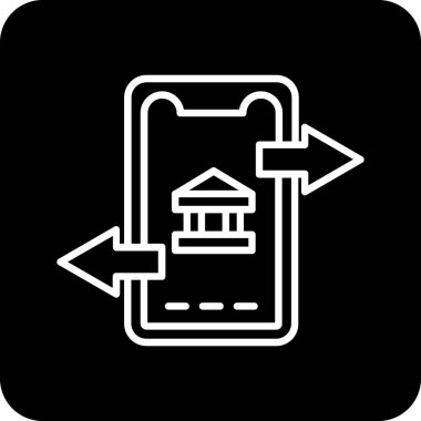 Mobil uygulama simgesinin vektör illüstrasyonu