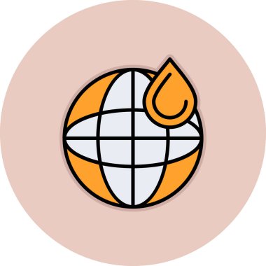 Oklu toprak küresi ikonu. özet vektörü