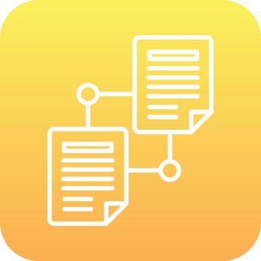 Belge simgesi soyut bir grupta izole edildi