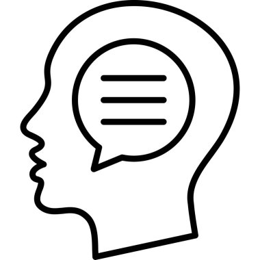 İnsan beyin vektör simgesi