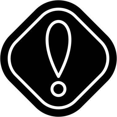 Moda biçimi izole edilmiş arkaplanda ünlem simgesi simgesi