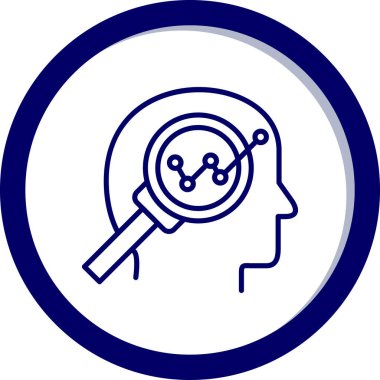 Beyin. Web simgesi basit illüstrasyon