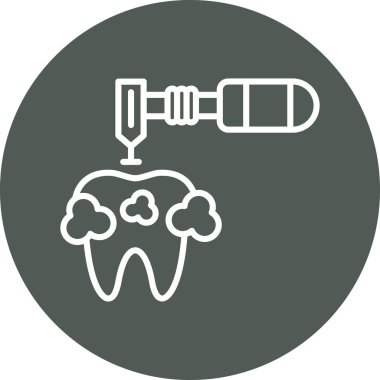 Diş Bakımı simge vektör çizim