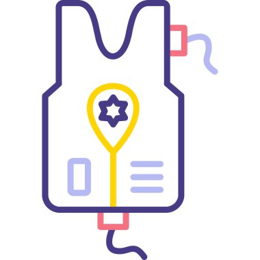 Kan nakli simgesi - ana hatlar biçiminde