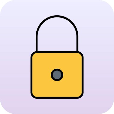 ikon vektör illüstrasyonunu kilitle