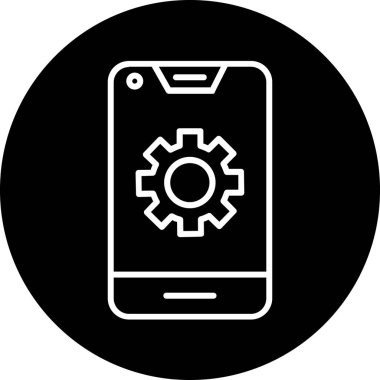 cep telefonu ikonu vektör illüstrasyonu