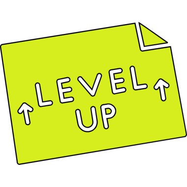 bir kelime seviyesinin çizgi film çizimi