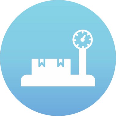 Vinçli bir binanın vektör simgesi