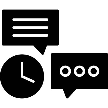 konuşma ve sohbet, illüstrasyon, vektör