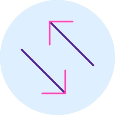 ok simgesi vektör illüstrasyonu