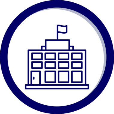 okul simgesi vektör illüstrasyonu
