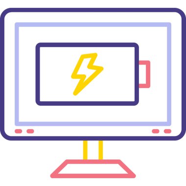 Güç. Web simgesi basit illüstrasyon