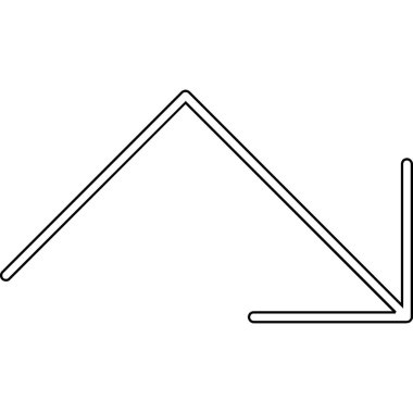 izole ok simgesi tasarımı