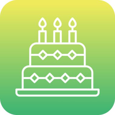 Kek ikonu. Web tasarımı