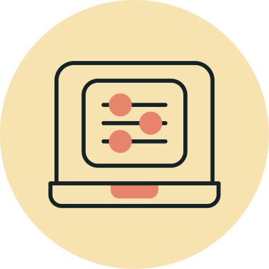 Web düz renk simgesi.