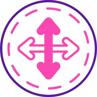 Pusula. Web simgesi basit tasarım