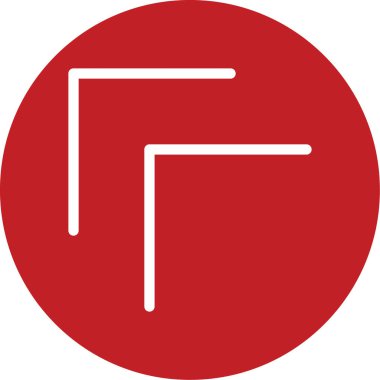 harf simgesinin vektör modern illüstrasyonu