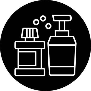 Güzellik ve moda simgesinin vektör çizimi