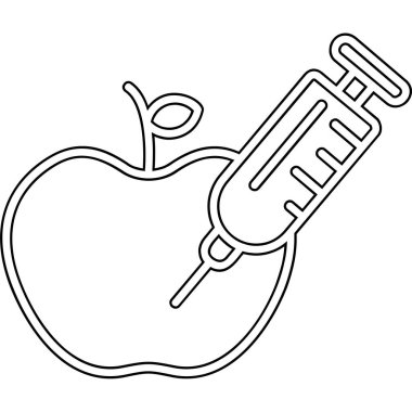 Elma meyvesi siyah beyaz sağlıklı besin