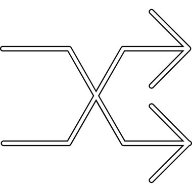 ok simgesi vektör illüstrasyonu
