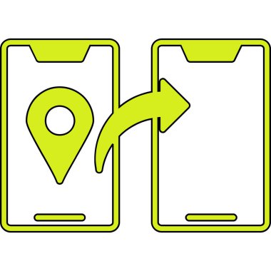 akıllı telefon simgesi vektör illüstrasyonu