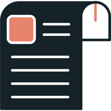 belge simgesi vektör illüstrasyonu