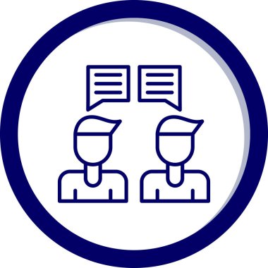 Bir erkek ve kadın ikonunun vektör illüstrasyonu