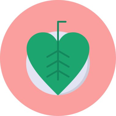 Kalp ikonu vektör illüstrasyonu