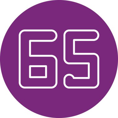 585 Glyph gradyan çember simgesi tasarımı