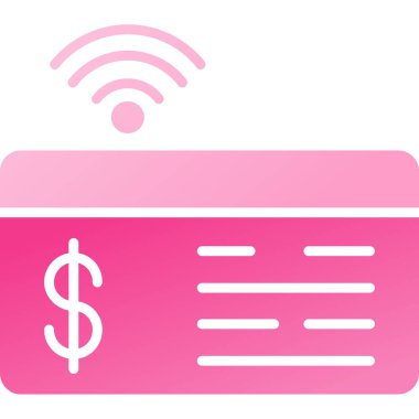 Pembe ve beyaz renk simgesinin vektör çizimi