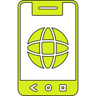 akıllı telefon simgesi vektör illüstrasyonu