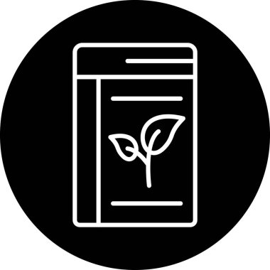 bir bitkinin vektör simgesi