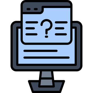 soru simge vektör çizim