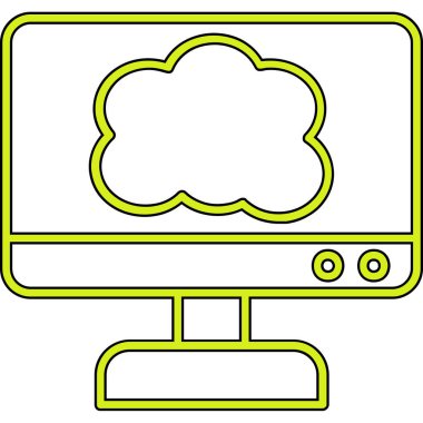 Bilgisayar fare simgesi, basit vektör çizim