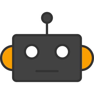 Robot simgesi, vektör çizimi