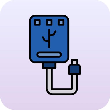 Fiş simgesi. vektör illüstrasyonu