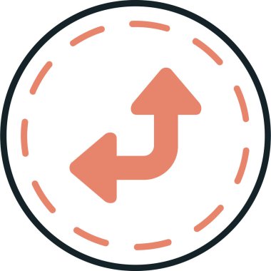 ok simgesi vektör illüstrasyonu