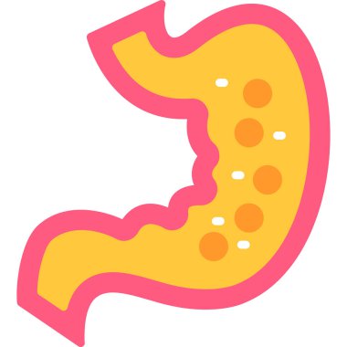 Mide. Web simgesi basit tasarım