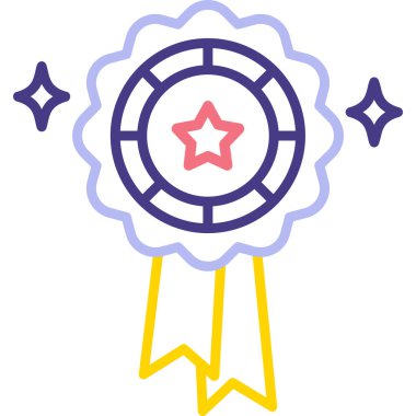 Madalya. Web simgesi basit illüstrasyon