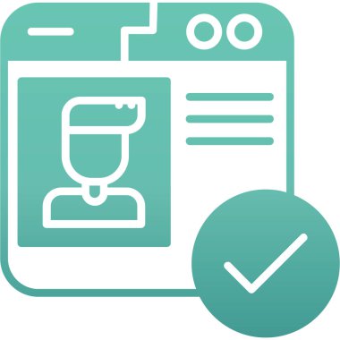 Kontrol listesi simgesi vektör illüstrasyonu