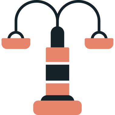 Tek bir fenerin vektör çizimi