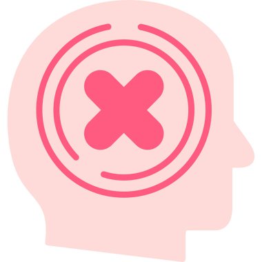 Beyin. Web simgesi basit tasarım