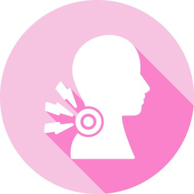 Bir kadın simgesinin vektör illüstrasyonu.