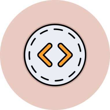 golf ikonu vektör illüstrasyonu