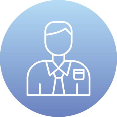 Bir insan simgesinin vektör illüstrasyonu