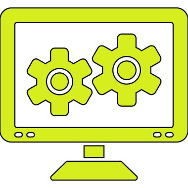 seo modern simgesinin vektör illüstrasyonu