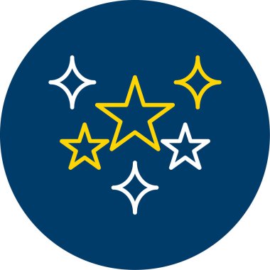 yıldız vektör renk simgesi