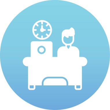 Tek bir otel servis simgesinin vektör illüstrasyonu